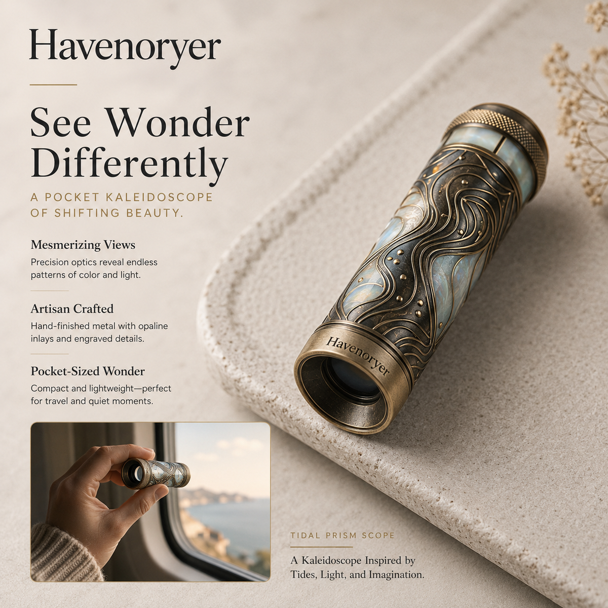 Havenoryer™ See Wonder Differently Pocket Kaleidoscope