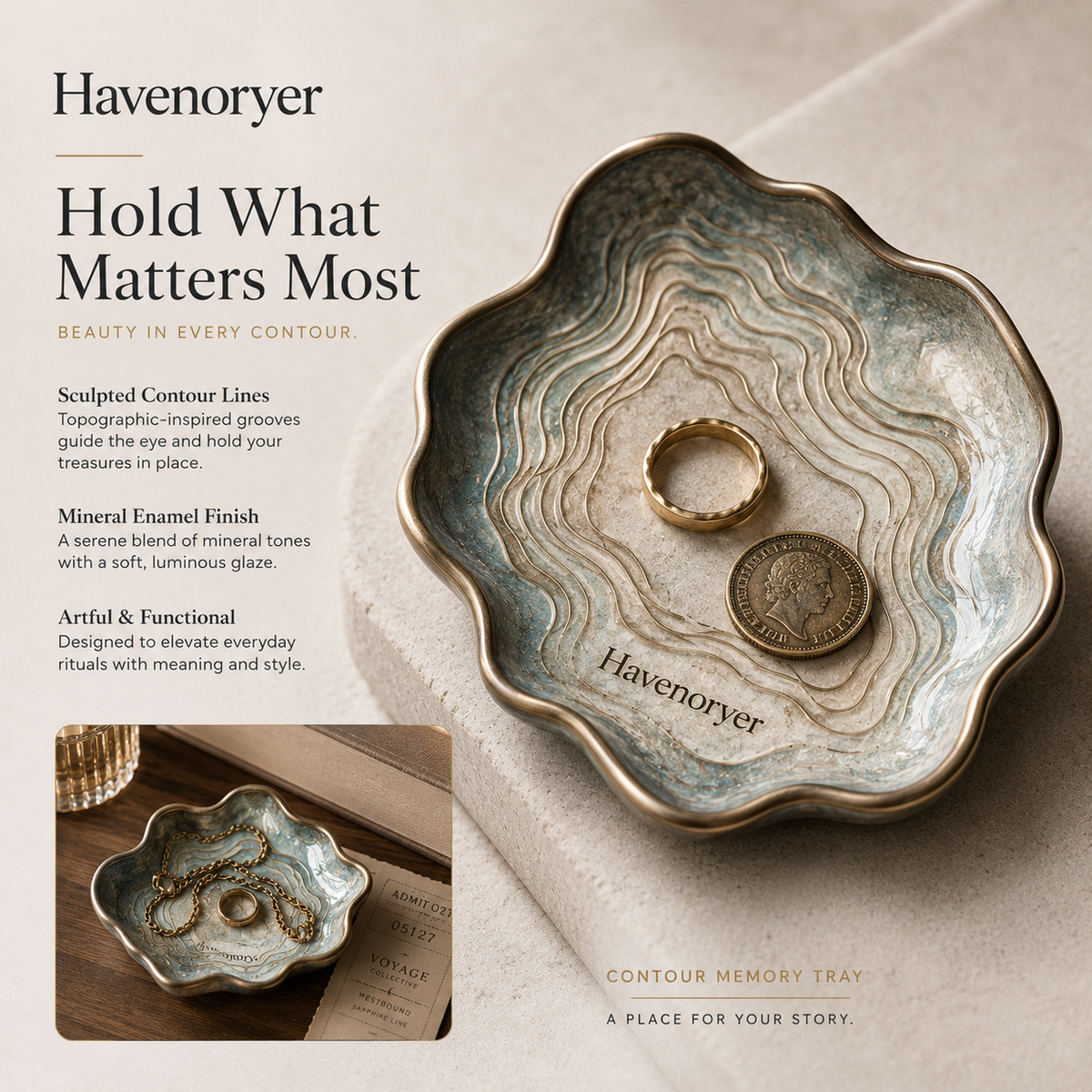 Havenoryer™ Hold What Matters Most Catch Dish